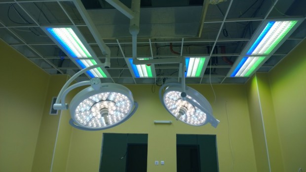 Hospital St. Marina - Pleven, Surgery lights Meriled and general lighting Helvar